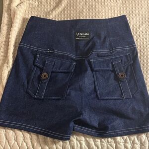 Women's Blue Denim Shorts